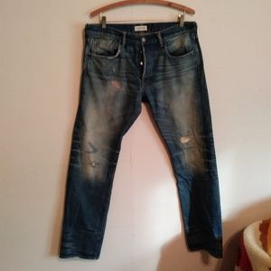 Ron Herman jeans. L.A. selvedge destroyed 36 x 34